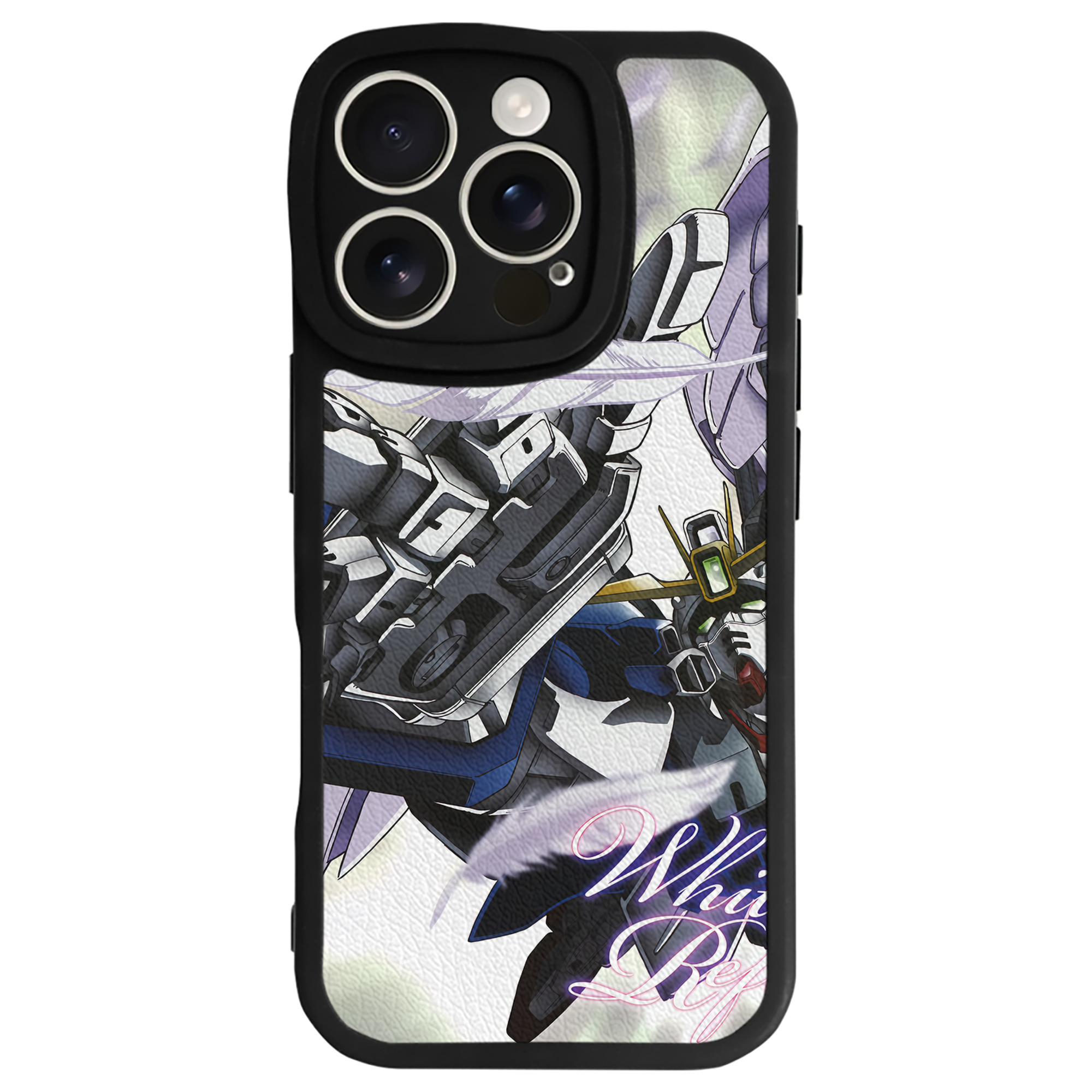 （画像用） 機動戦士ガンダム Mobile Suit Gundam 【iPhone 16シリーズ対応】シリコンスマホケース（レザー調） 材質：シリコン